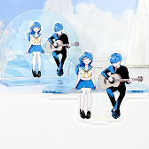 アクリルジオラマ制作見本-お座りアクリルジオラマ制作見本の使用シーン