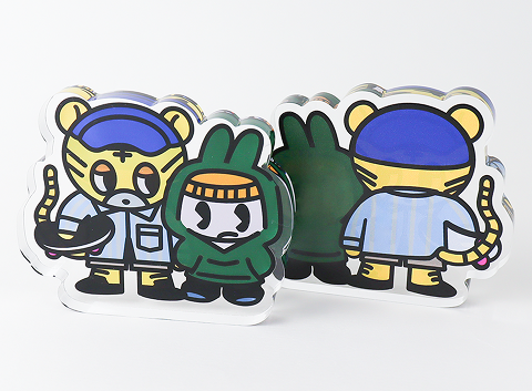 アクリルミニブロック両面デザインでアクリルフィギュアに