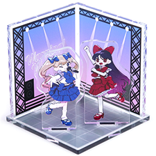 アクリルジオラマの特徴・ひとつの台座に複数パーツ