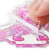 アクリルジオラマの保護フィルム剥がし