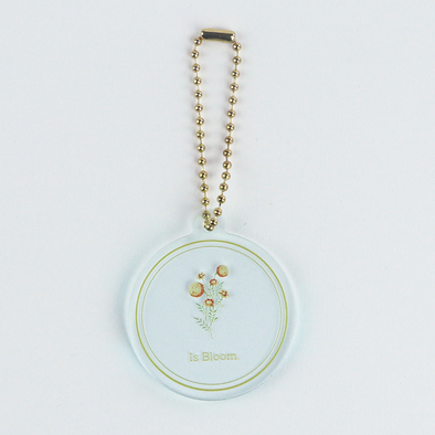 アクリルキーホルダー制作見本-ガラスチャームの本体（表）