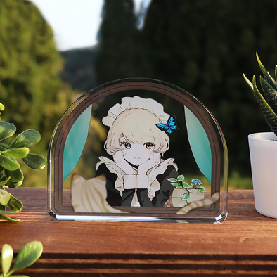 ダイカットアクリルブロック制作見本-キャラクターダイカットブロックの使用シーン