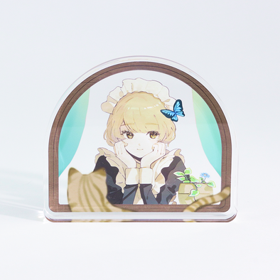 ダイカットアクリルブロック制作見本-キャラクターダイカットブロックの本体（表）