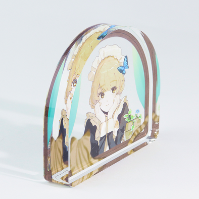 ダイカットアクリルブロック制作見本-キャラクターダイカットブロックの厚み