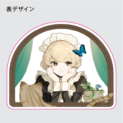 ダイカットアクリルブロック制作見本-キャラクターダイカットブロックの表のデザインデータ