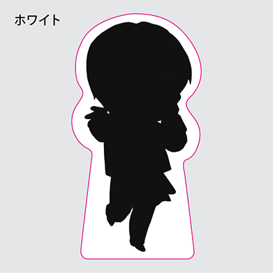 アクリルミニブロック制作見本-10mm厚自立アクスタのホワイトインクデータ