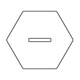 アクリルスタンドの定形台座-六角形