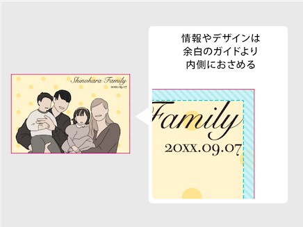 アクリルブロックのデータ作成-3.切れてはいけないデザインや情報は余白より内側へ