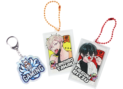 推しカップリングアクキー印刷例