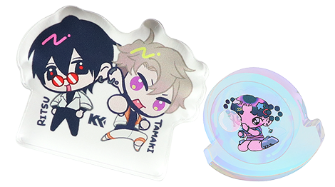 コロっと可愛いアクリルミニブロック印刷例