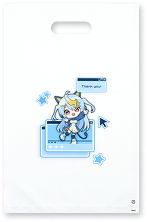 ノベルティ用ポリバッグの印刷例