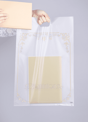 しっかりしたポリ袋で厚めの同人誌でも大丈夫