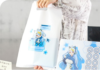 小ロットでも印刷できるノベルティポリバッグ
