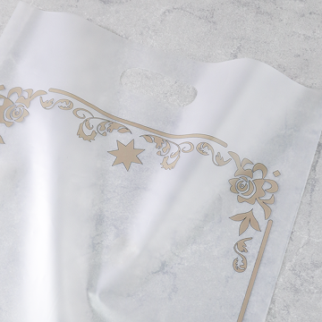 ポリ袋半透明の表面