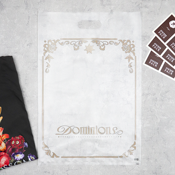 半透明がおしゃれなポリ袋、透かして商品を魅せるショッパーにも