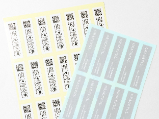 単色印刷シートラベル印刷
