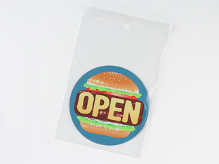 シール・ステッカーを包装するフック穴付きスリーブ