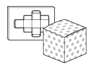 型を使用した注文方法-作成した型を使用してパッケージのバリエーションを作成(ドット)