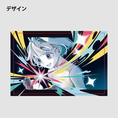 イラストカードシールのデザインデータ