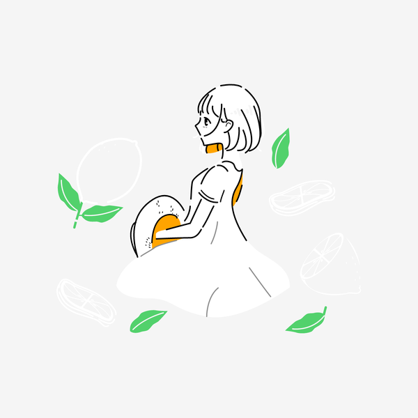 オリジナルイラストトートバッグのデザインデータ