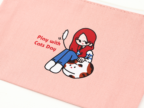 デザインシミュレータ入稿のオリジナルポーチプリント