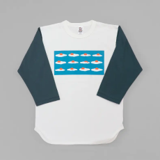 2色プリントベースボールTシャツの制作見本